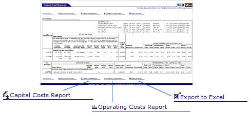 Capital Costs and Operating Costs Report